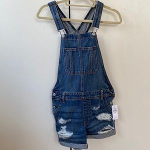 American Eagle denim overalls